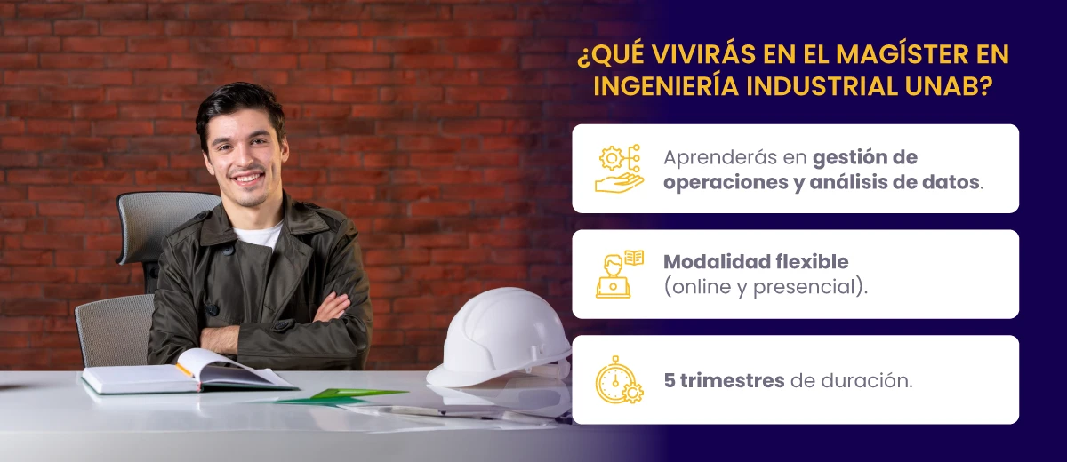 Qué vivirás en el Magíster en Ingeniería Industrial UNAB.
