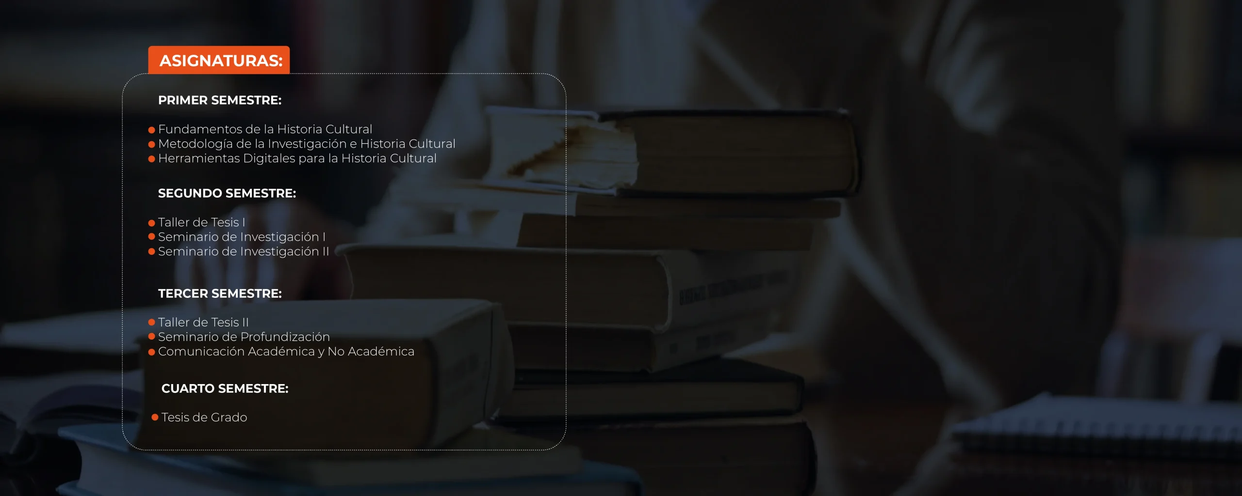 Plan de Estudios Magíster en Historia