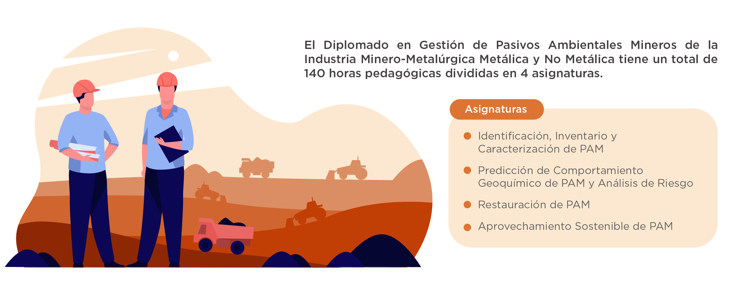 Diplomado en Gestión de Pasivos Ambientales Mineros de la Industria Minero-Metalúrgica Metálica y No Metálica