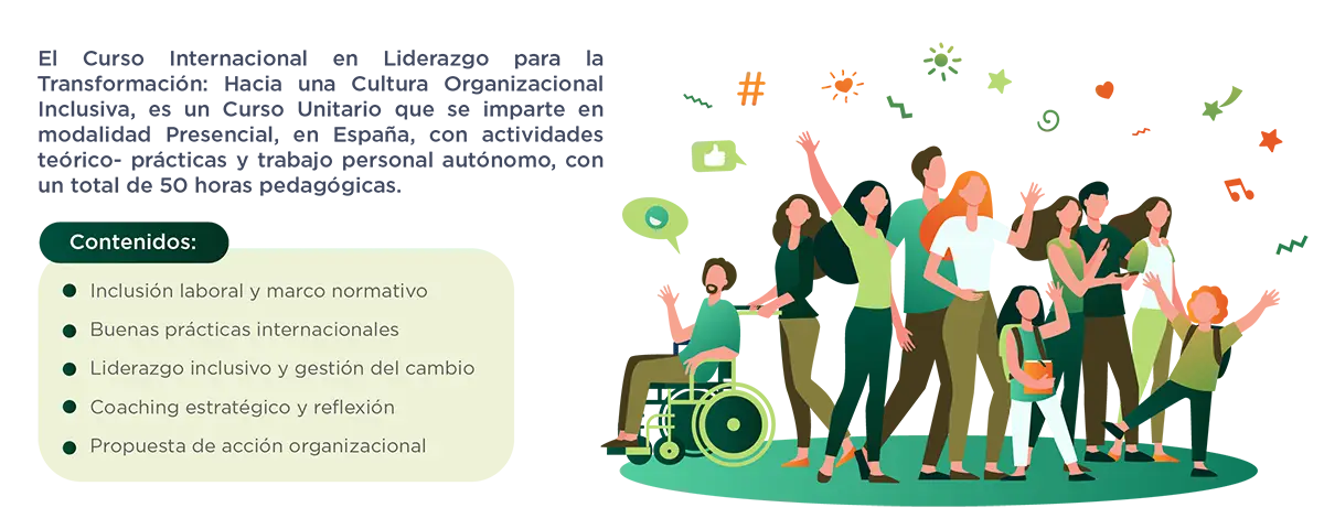 Curso Internacional en Liderazgo para la Transformación Hacia una Cultura Organizacional Inclusiva Plan de estudios