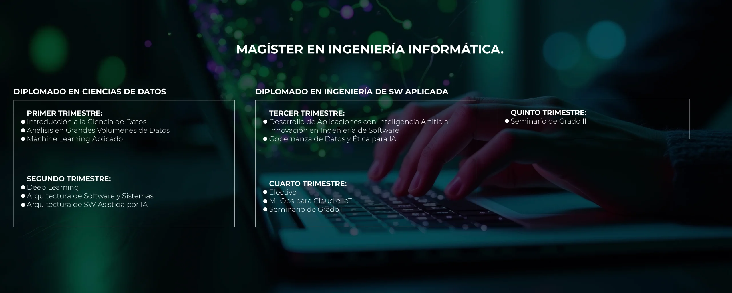 PLAN DE ESTUDIOS MAGÍSTER EN INGENIERÍA INFORMÁTICA