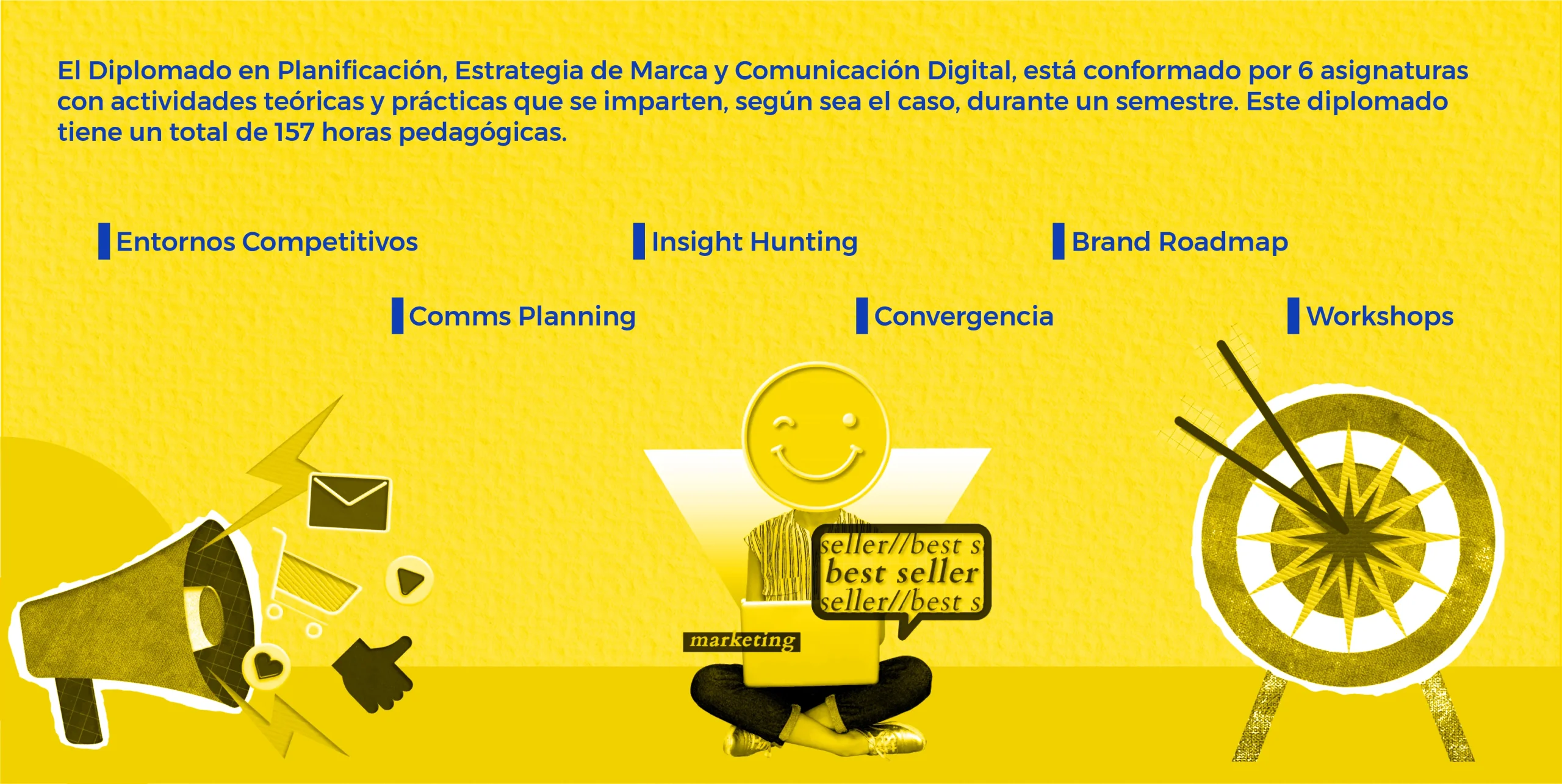 plan de estudios Diplomado en Planificación, Estrategia de Marca y Comunicación Digital