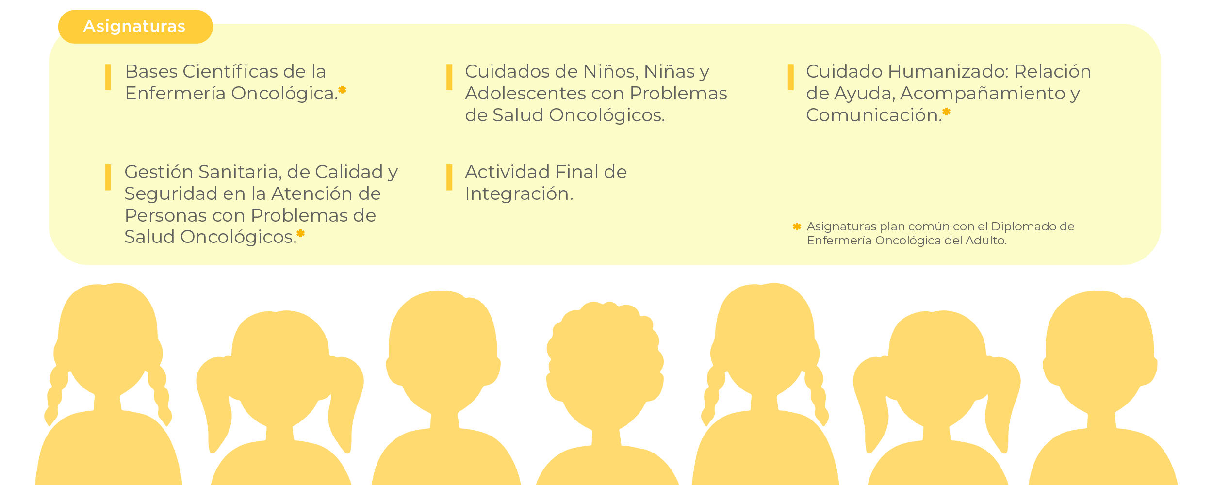 Plan de Estudios | Diplomado de Enfermería Oncológica en Niños, Niñas y Adolescentes