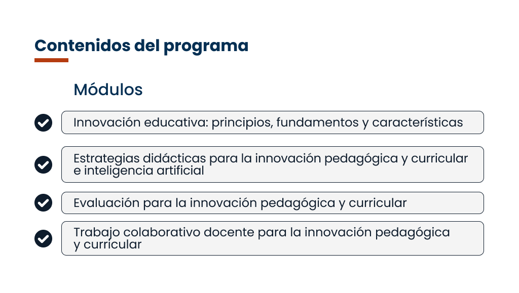 Diplomado en Innovación Educativa para la Gestión de los Procesos de Enseñanza-Aprendizaje