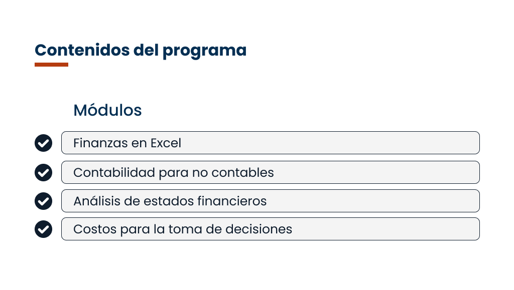 Diplomado en Finanzas para no Financieros