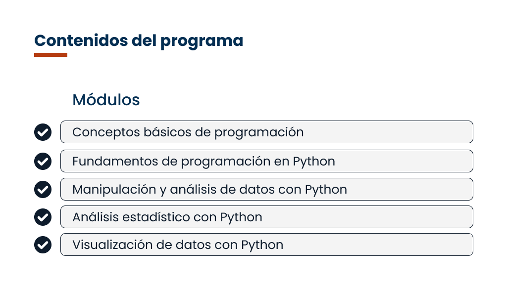 Plan de Estudios Diplomado en Python