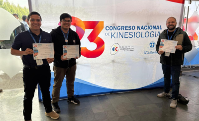 Estudiantes de la UNAB son reconocidos en el 23º Congreso Nacional de Kinesiología