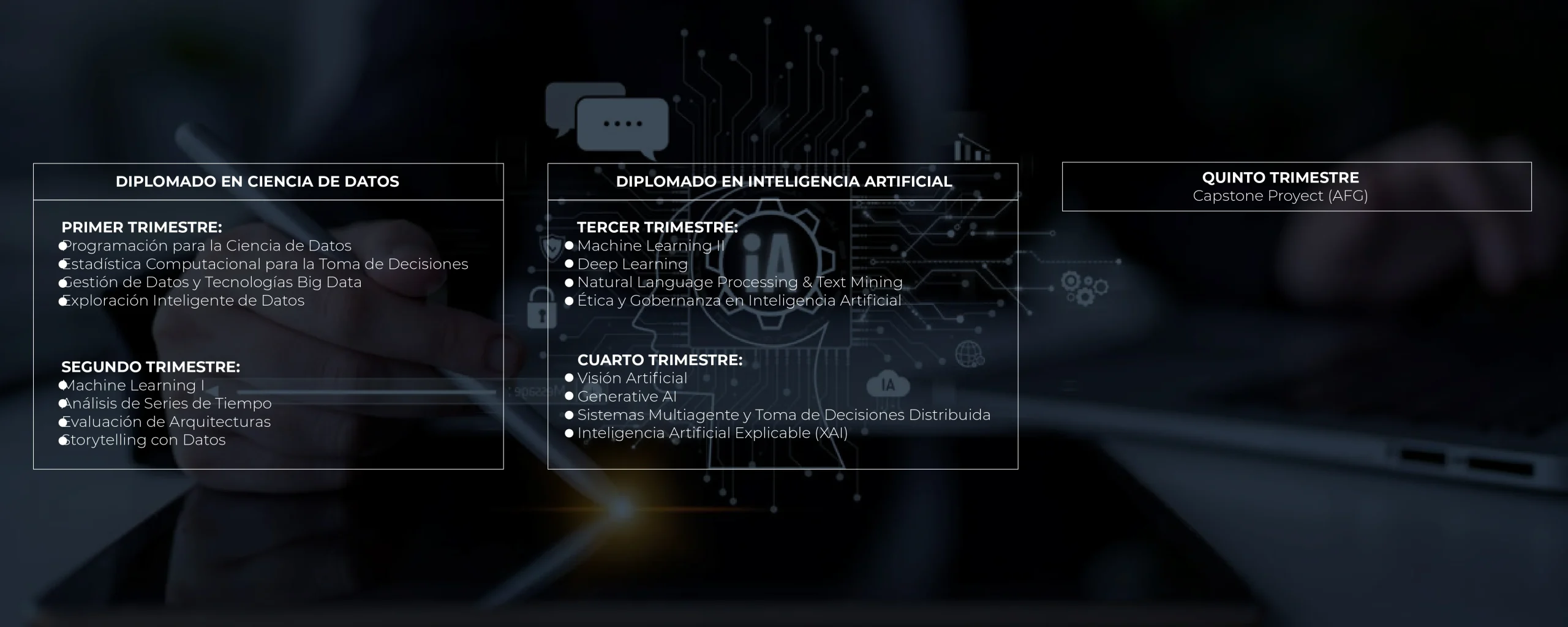 PLAN DE ESTUDIOS MAGÍSTER EN CIENCIA DE DATOS E INTELIGENCIA ARTIFICIAL