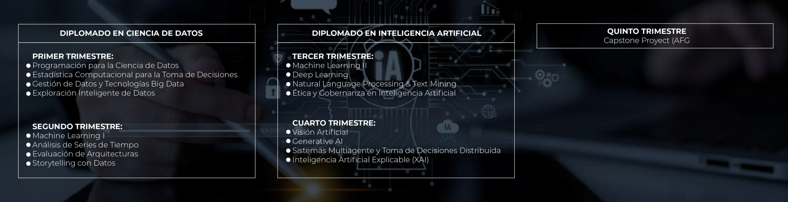 Plan de Estudios Magister en Ciencia de Datos e Inteligencia Artificial
