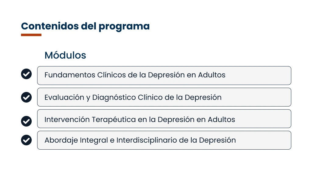 Plan de Estudios Depresión en Adultos