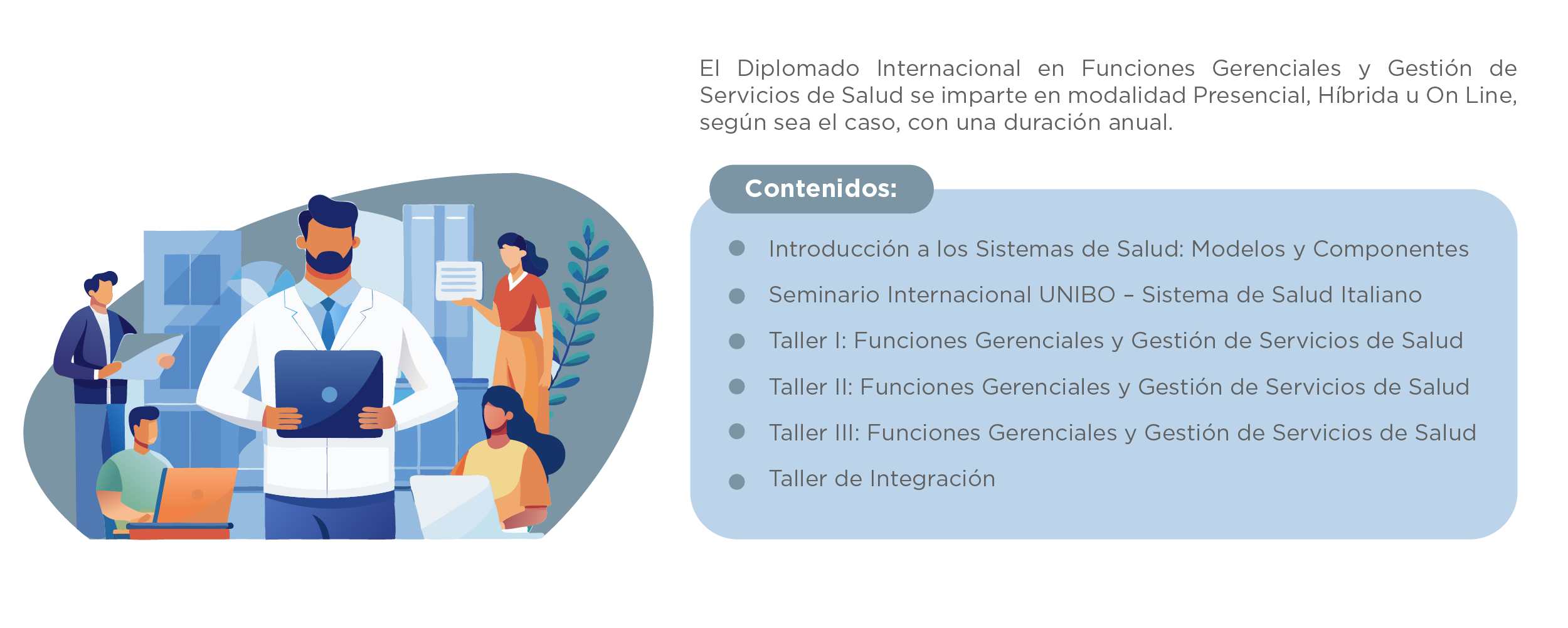 Diplomado Internacional en Funciones Gerenciales y Gestión de Servicios de Salud